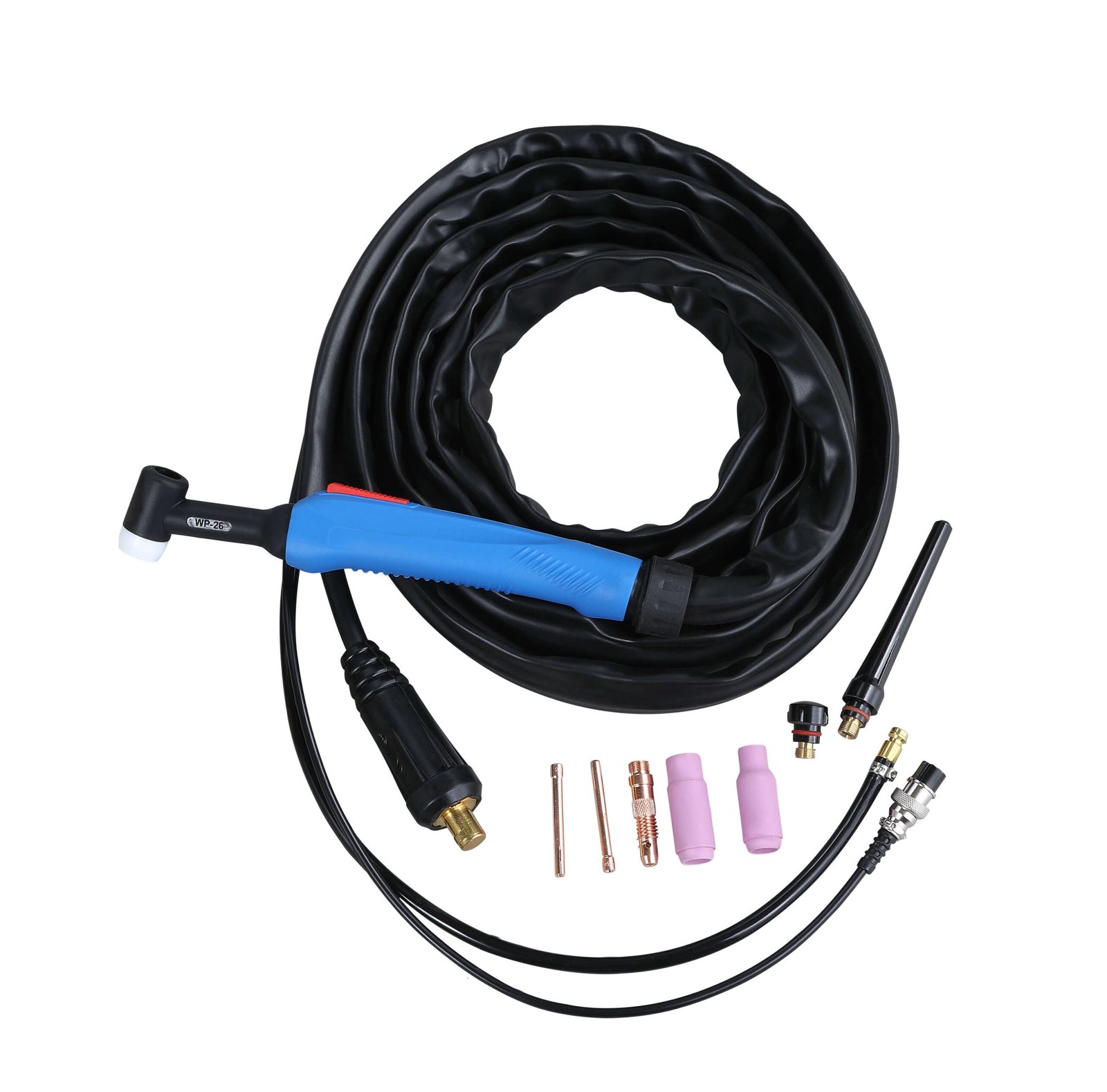 Pistolet TIG WP26 cu intrerupator si cupla rapida