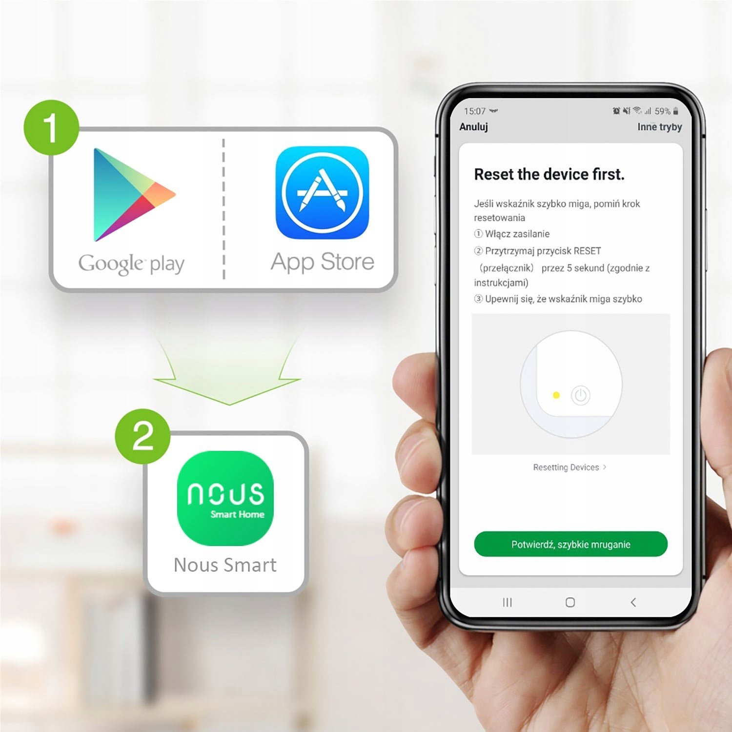 prelungitor smart nous a5, wifi, 15w. 3.1a 5 Prelungitor Smart Nous A5, Wifi, 15W. 3.1A - imagine 5