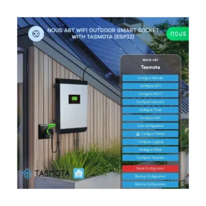 Priza Inteligenta WiFi pentru exterior NOUS A6T, IP44, 16A – Tasmota