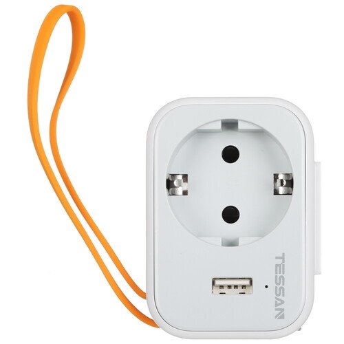 adaptor priza tessan ts-332, 1 priza, 1 port usb-c, 1 port usb, 10a 3 Adaptor Priza Tessan TS-332, 1 Priza, 1 port USB-C, 1 Port USB, 10A - imagine 3