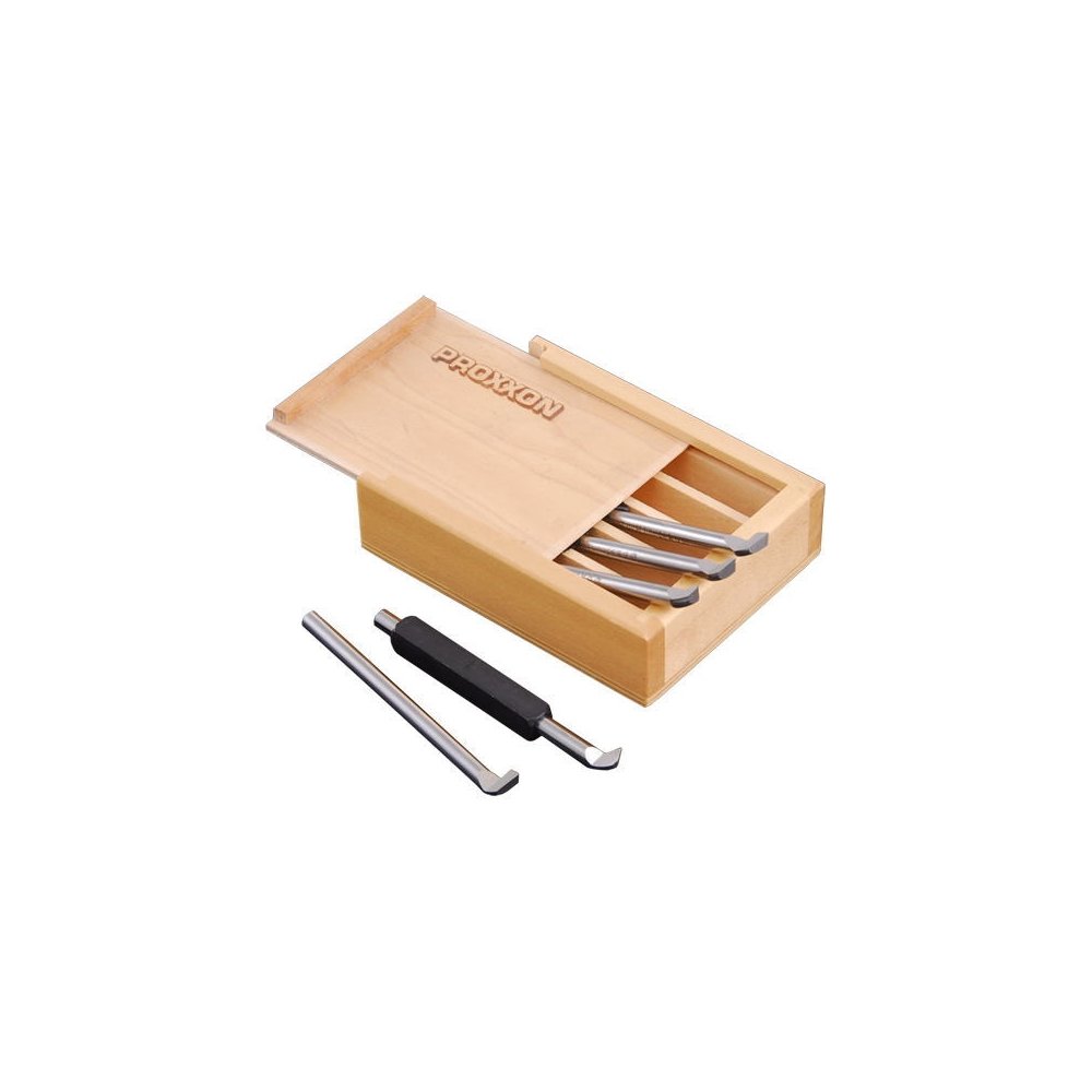 set cutite pentru filet din hss, proxxon 24520 2 Set cutite pentru filet din HSS, Proxxon 24520 - imagine 2