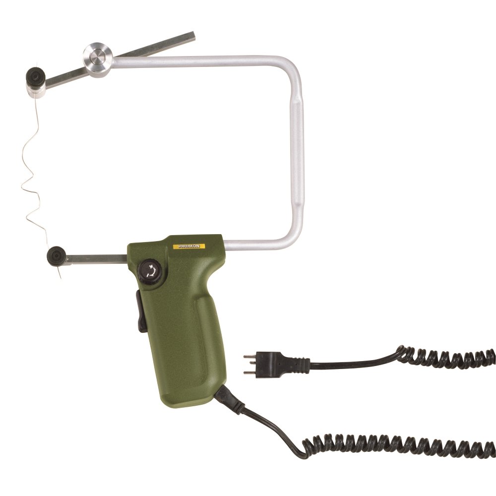 proxxon 27082, aparat pentru taiat cu fir cald thermocut 12/e, max 200mm, fir maleabil, 12v, 60w, 150 - 350 °c, fara transformator, include 5 fire 2 Proxxon 27082, Aparat pentru taiat cu fir cald THERMOCUT 12/E, max 200mm, fir maleabil, 12V, 60W, 150 - 350 °C, fara transformator, include 5 fire - imagine 2