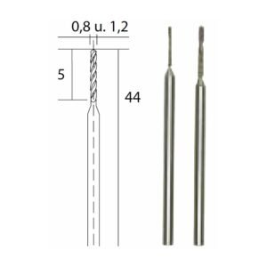 Burghie diamantate, Proxxon 28255, 0,8 si 1,2mm