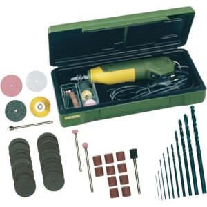 Proxxon 28472, Masina de precizie pentru gaurit-frezat FBS 240/E, 5000-20000 rpm, + geanta si accesorii