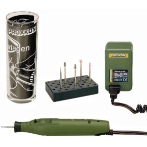 Set complet pentru gravura pe sticla ” Trial Glass „, Proxxon 28635