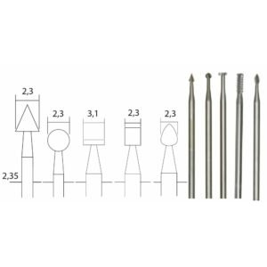 Set 5 freze din aliaj de otel-wolfram-vanadiu, Proxxon 28710