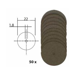 Set discuri debitoare din corindon, 22mm, 50 buc, Proxxon 28812