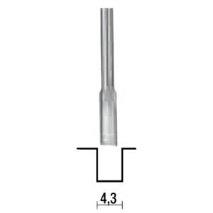 Freza pentru canelat, 4.3mm,  Proxxon 29026