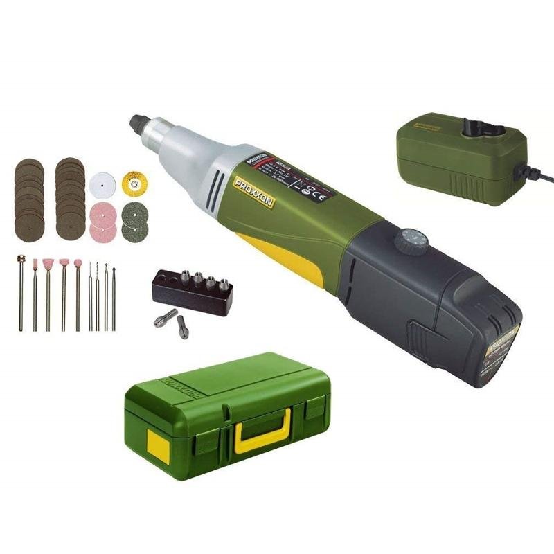 proxxon 29800, masina pentru gaurit-frezat ibs/a, 7000-23000 rpm, + 1xacuu, incarcator, geanta si accesorii 2 Proxxon 29800, Masina pentru gaurit-frezat IBS/A, 7000-23000 rpm, + 1xAcuu, incarcator, geanta si accesorii - imagine 2