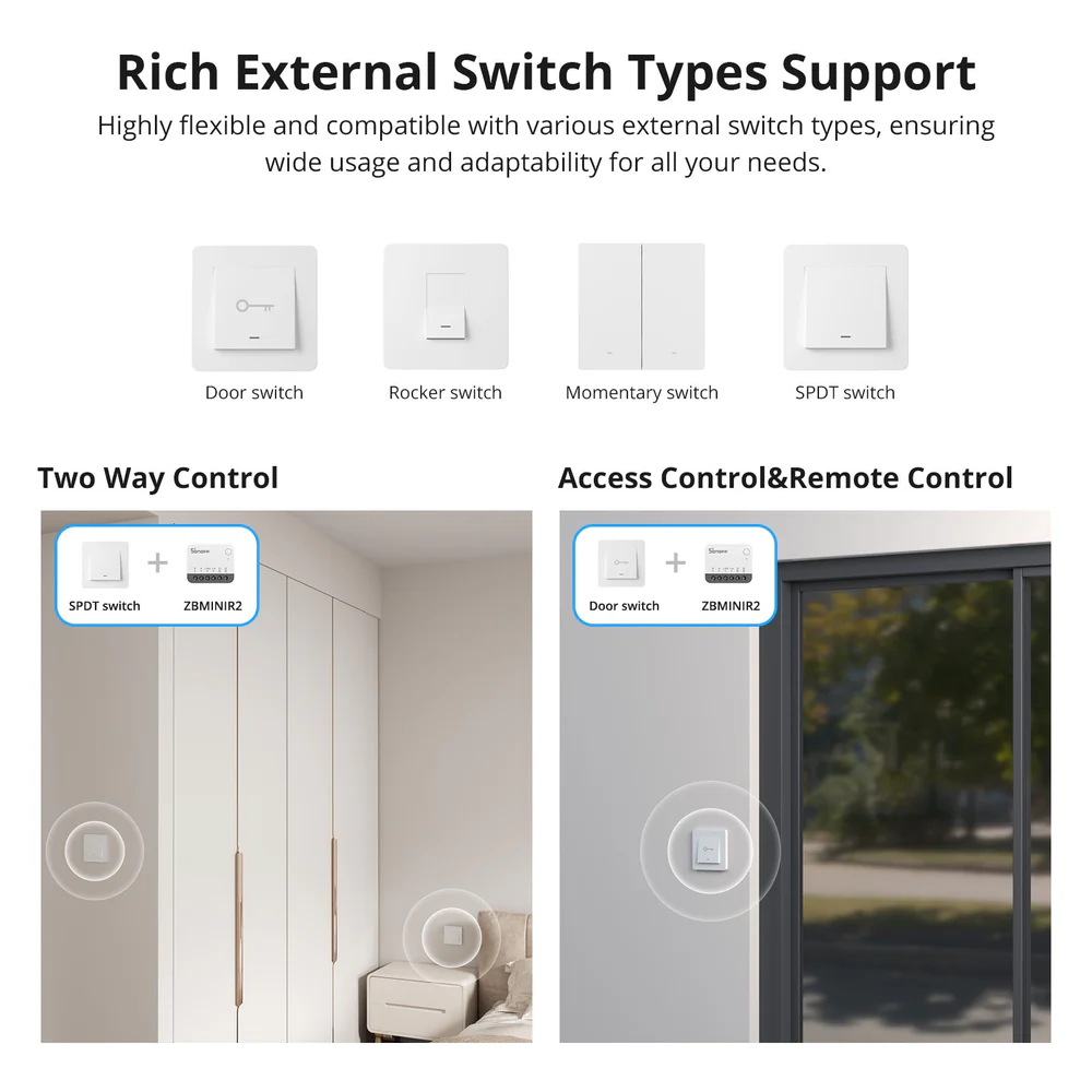 Releu inteligent Sonoff ZBMINIR2 , Zigbee - imagine 5