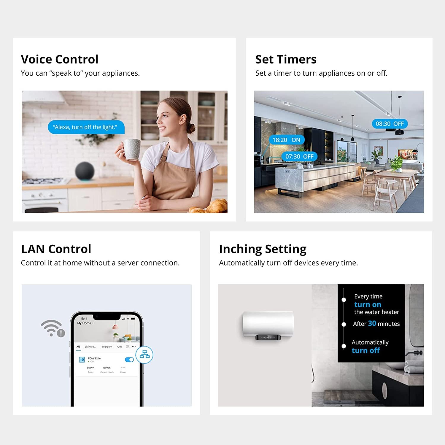releu inteligent wifi sonoff pow elite r3 powr316d, 16a afisaj lcd 4 Releu inteligent WiFi Sonoff POW Elite R3 POWR316D, 16A afisaj LCD - imagine 4
