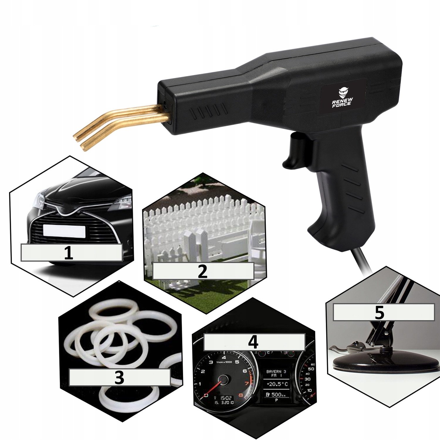 pistol profesional pentru lipit/sudat plastic, kit pentru repararea fisurilor din plastic, polipropilena, 400 capse de intarire, putere 50w, culoare negru, cod: avx-wt-wg-x80 5 Pistol Profesional pentru lipit/sudat plastic, kit pentru repararea fisurilor din plastic, polipropilena, 400 capse de intarire, putere 50W, culoare Negru, Cod: AVX-WT-WG-X80 - imagine 5