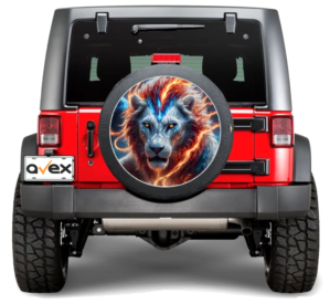 Sticker Auto „Roata de Rezerva” rezistenta la intemperii si raze UV, diametru 55 cm, Cod: AVX-RR05