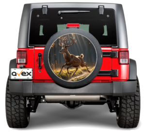 Sticker Auto „Roata de Rezerva” rezistenta la intemperii si raze UV, diametru 55 cm, Cod: AVX-RR07