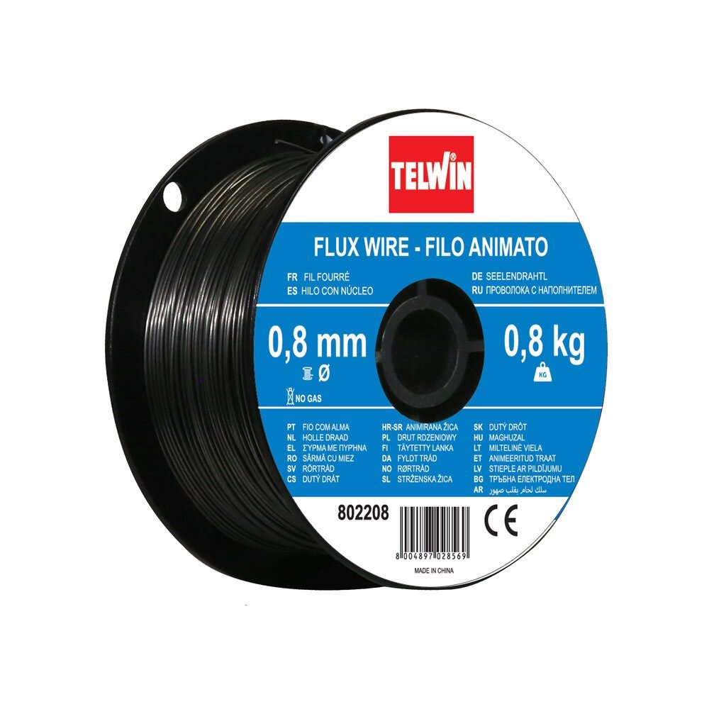 Sarma sudura cu flux  Telwin 0.8 mm rola 0.8 kg – pentru sudura fara gaz