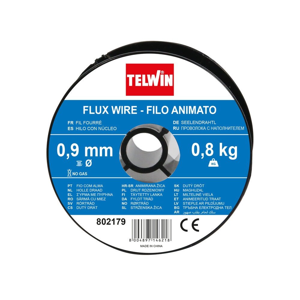 sarma sudura cu flux telwin 0.9 mm rola 0.8 kg - pentru sudura fara gaz 2 Sarma sudura cu flux Telwin 0.9 mm rola 0.8 kg - pentru sudura fara gaz - imagine 2