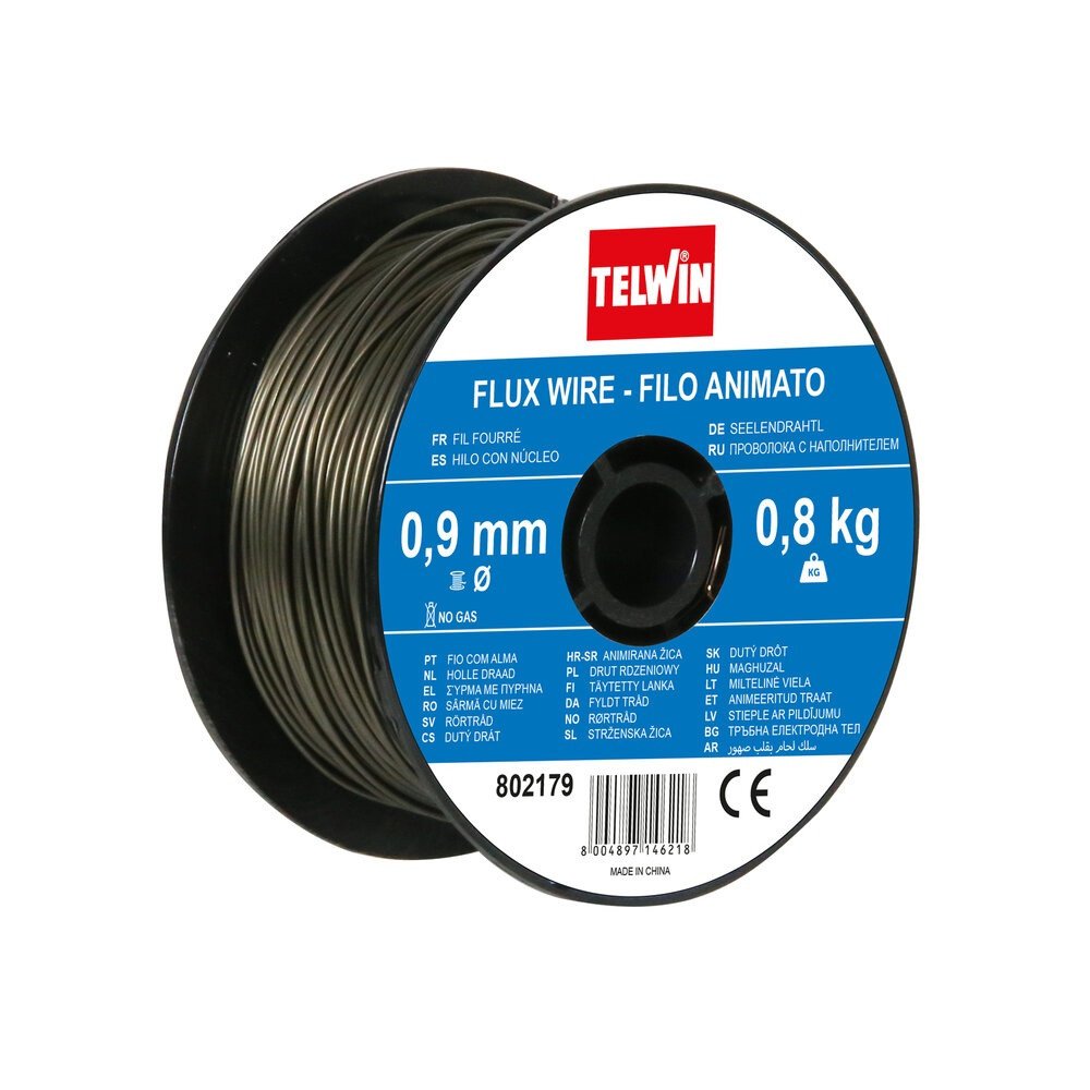 Sarma sudura cu flux Telwin 0.9 mm rola 0.8 kg – pentru sudura fara gaz