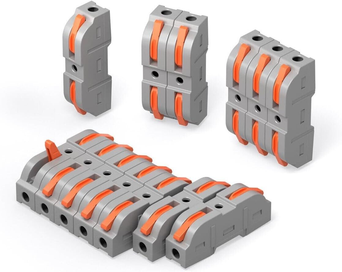 set 34 conectori rapizi pentru imbinare fire sonoff d1-1, 32a, gri 2 Set 34 conectori rapizi pentru imbinare fire Sonoff D1-1, 32A, Gri - imagine 2