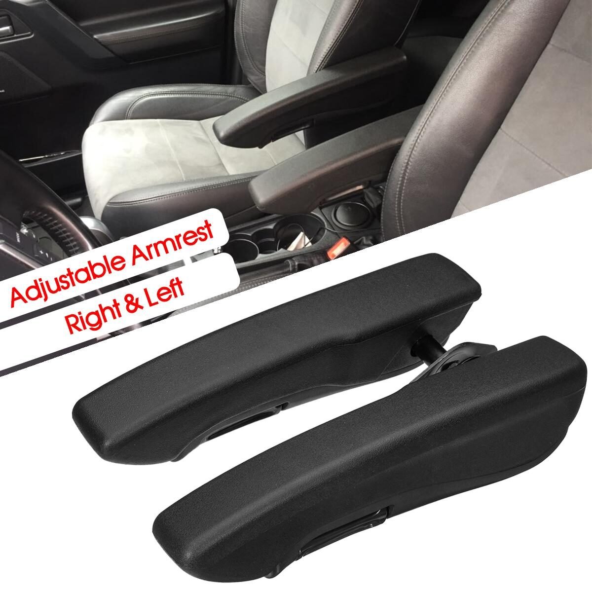 Set 2 buc. cotiere auto universale, reglabile si sistem rabatabil cu montaj pe lateralul scaunului (stanga/dreapta) pentru scaune individuale sofer sau pentru autoutilitare transport persoane, autobuze, microbuze