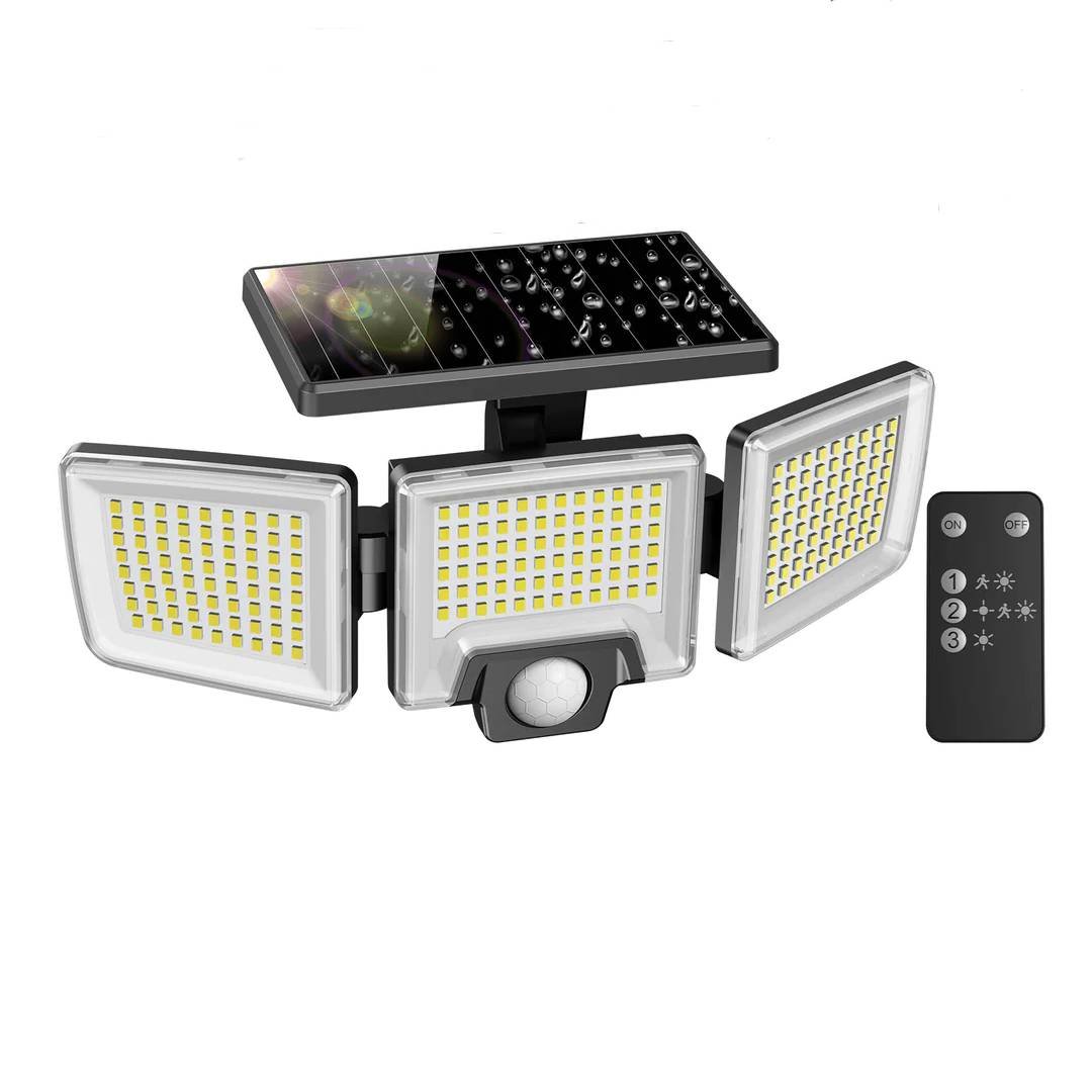 lampa solara de perete mustwin ut88268, 2500lm, led, 216 leduri, telecomanda, 3 moduri, senzor de miscare 1 Lampa solara de perete MustWin UT88268, 2500lm, LED, 216 leduri, Telecomanda, 3 moduri, senzor de miscare