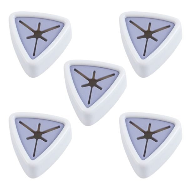 Set 5 Suporti pentru Prosop de Baie sau Bucatarie, Impermeabili si Autoadezivi cu Sistem Push Free, Montare pe Perete, 5 x 2.3 cm, Alb