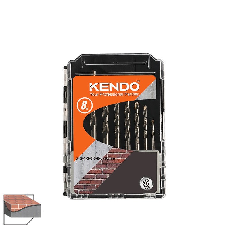 set 8 burghie pentru zidarie, 3-10 mm 2 Set 8 burghie pentru zidarie, 3-10 mm - imagine 2