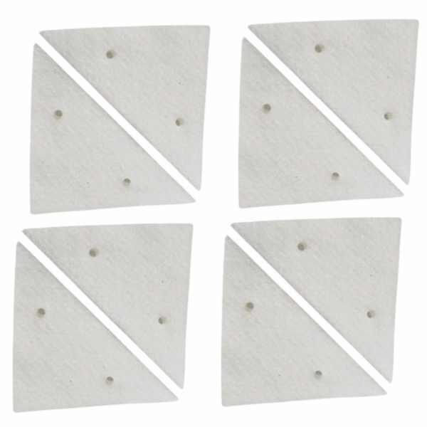 Set de 4 Rezerve Mercaton pentru Stergatoare Magnetice in Forma de Triunghi, Marime Universala, Compatibile cu Majoritatea Sistemelor de Curatare Magnetice, Usor de Schimbat, Eficiente pentru Curatare Rapida, Compatibile pentru Geamuri intre 3 si 15 mm, Culoarea Alba