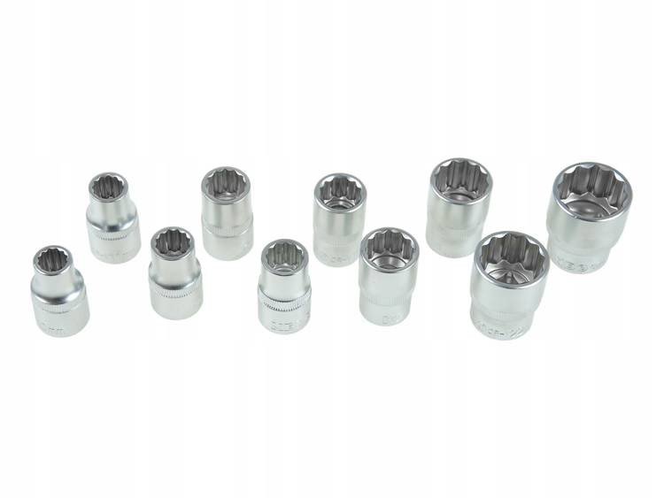 set de capete 1/2" cu clichet, 11 bucati, cod 16207 6 Set de capete 1/2" cu clichet, 11 bucati, cod 16207 - imagine 6
