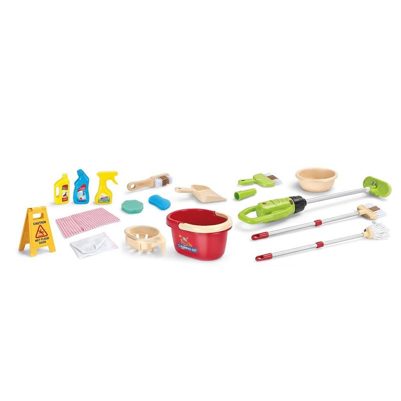Set De Joaca Curatenie Rovo 223, Aspirator Electric, Carucior cu Roti, 24 piese - imagine 5