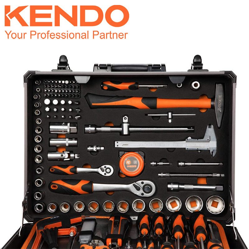 set de scule 161 buc, valiza de aluminiu, cod 90703 3 Set de scule 161 buc, valiza de aluminiu, cod 90703 - imagine 3