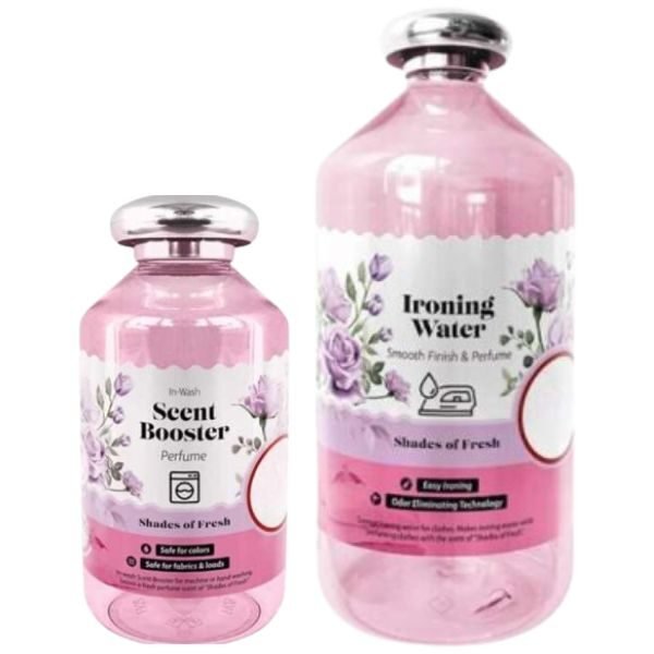 Set Parfum Concentrat pentru Spalat Rufe, 250 ML si Apa Parfumata pentru Fierul de Calcat, 1 L, Pure Fresh