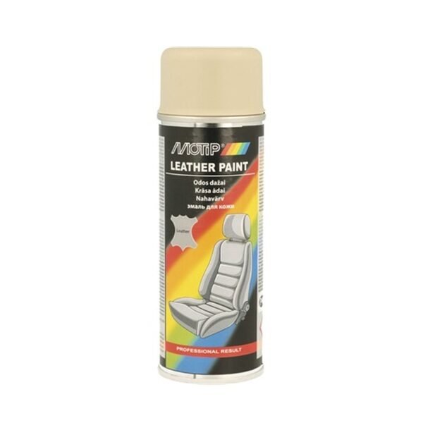 Spray vopsea pentru pentru reconditionare tapiterie din piele, 200 ml, culoare Bej Deschis