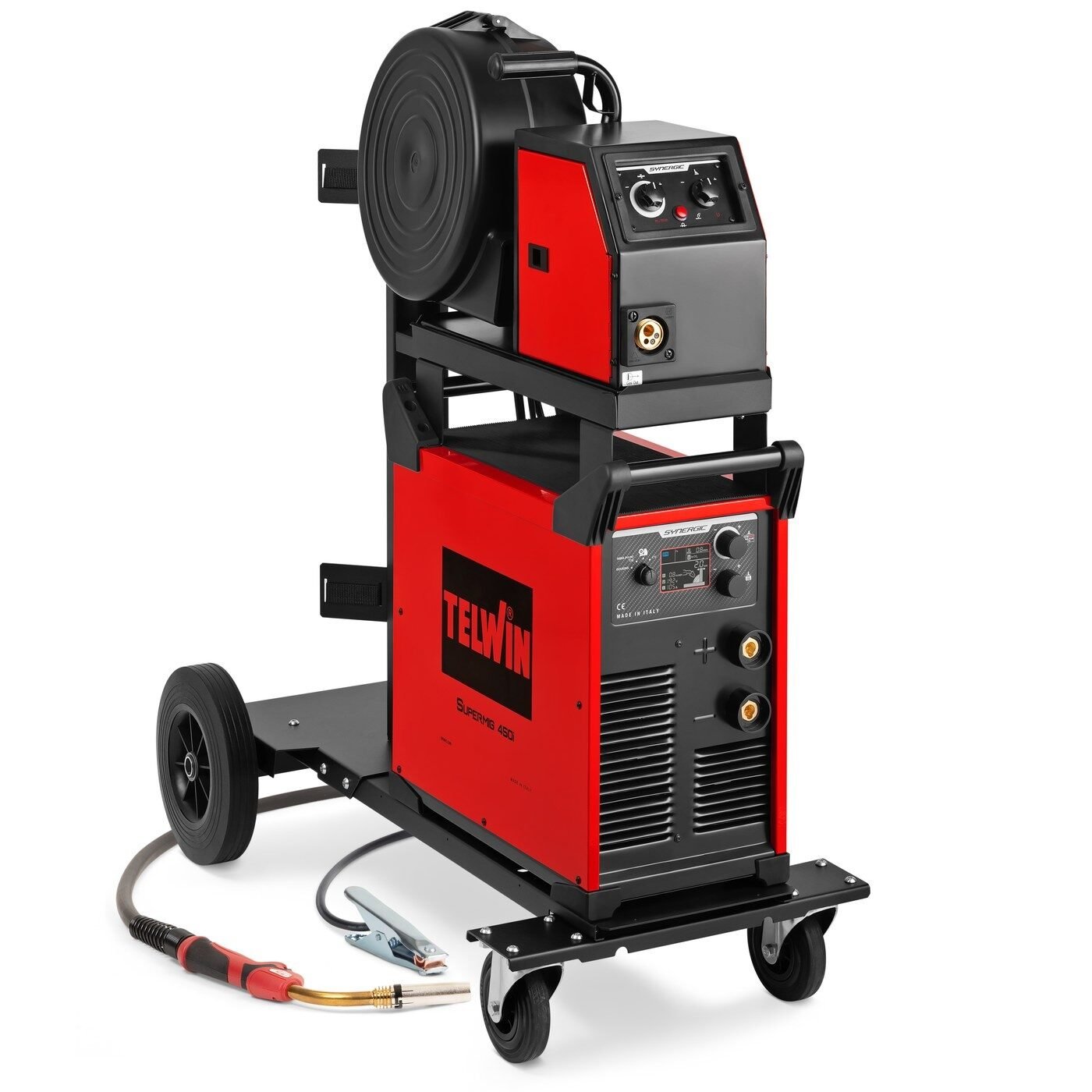 SUPERMIG 450i PACK + carucior - Aparat de sudura TELWIN MIG-MAG/FLUX/MMA/TIG DC-Lift, 400 A