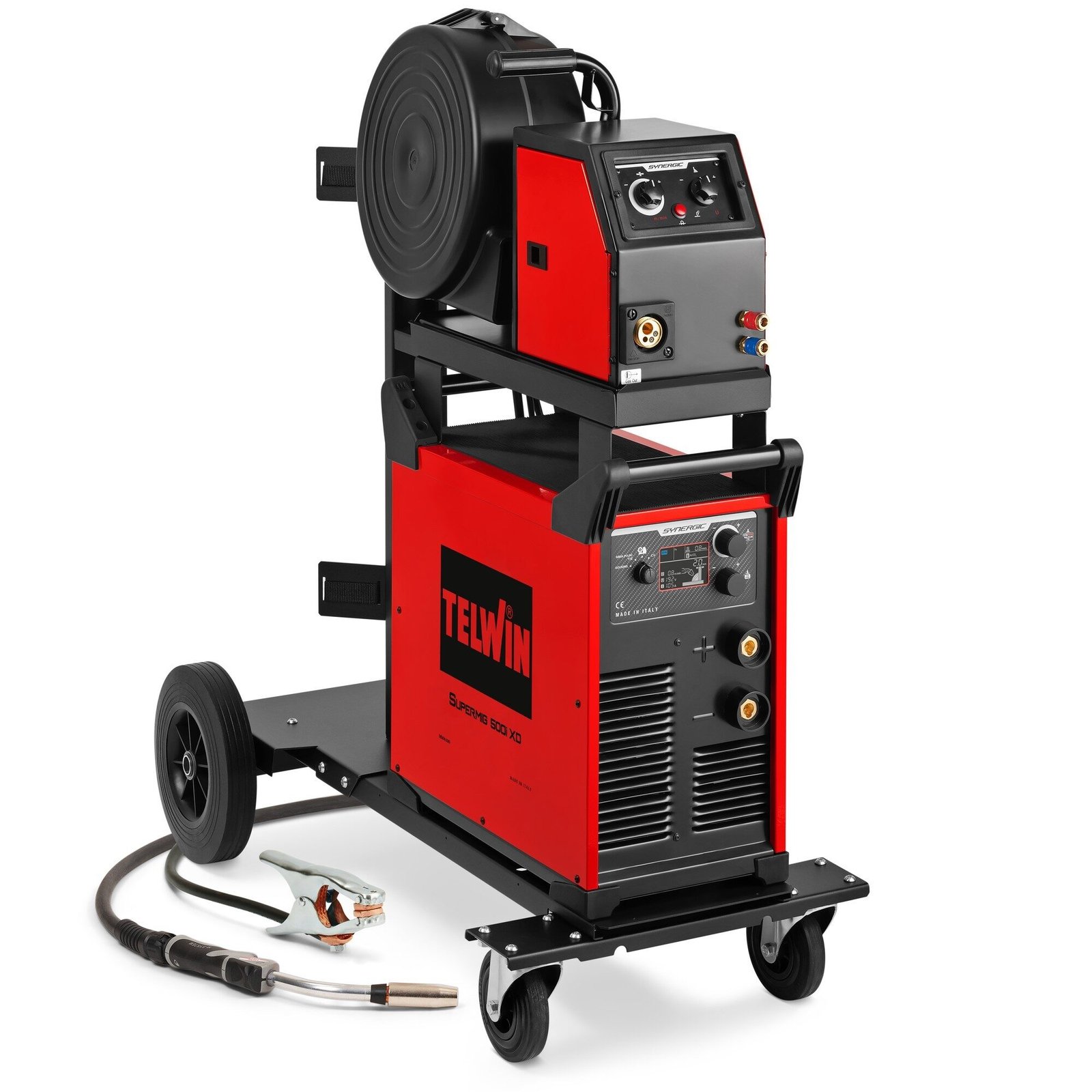 SUPERMIG 500i XD PACK cu carucior - Aparat de sudura multiproces TELWIN tip MIG-MAG/FLUX/MMA/TIG