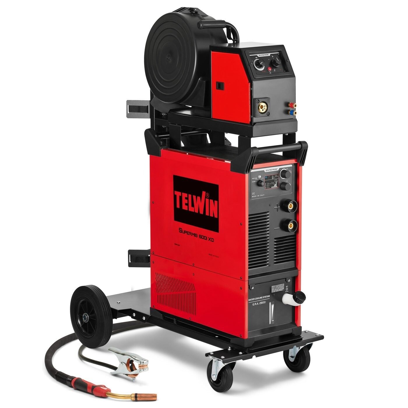 SUPERMIG 600i XD PACK AQUA cu carucior - Aparat de sudura multiproces TELWIN tip MIG-MAG/FLUX/MMA/TIG