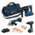 Bosch Set Combi 18V GSB18V-65 + GWS18V-11 + GBH18V-24C + 3xGBA 18V 5.0Ah + GAL18V-40 + Set 7 scule