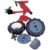 kit de arat Pubert Quatro Junior (plug reversibil, roti, axuri, suporti, greutati)