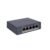 Switch Hikvision DS-3E0505-O: 5 × Gigabit RJ45 ports, 10 Gbps, 1000M network access, alimentare: 5VDC, 0.6A, dimensiuni: 105.00 mm × 27.60 mm × 83.10 mm, greutate: 0.17kg, montare pe birou sau pe perete.