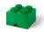 Cutie depozitare LEGO 2×2 cu sertar, verde 40051734, Cutii depozitare