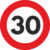 Autocolant Sticker „Limita Viteza” Reflectorizant – 30km/h