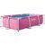 Piscina rectangulara cu cadru metalic Pink Metal Frame Intex 28266NP, 220x150x60 cm