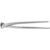Cleste de fixare din otel rezistent MasterCUT, maner din otel, lungime 300 mm