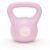 Kettlebell 2 kg, bitum cu invelis rezistent ABS, 16×19 cm, roz