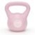 Kettlebell 4 kg, bitum cu invelis rezistent ABS, 18×21 cm, roz