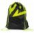 Sac sport tip rucsac cu snur, poliester oxford 210D, 45×35 cm, negru si verde lime