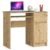 Birou computer PIKSEL, cu sertar, dulap si raft pentru tastatura, dreapta, 90x50x77 cm, stejar artisan