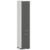 Dulap baie tip coloana cu 2 usi si 5 rafturi, PAL laminat, 30x30x140 cm, alb si gri