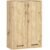 Dulap baie suspendat, cu 2 usi si 4 rafturi interioare, PAL 16 mm, 64x30x94 cm, stejar artisan