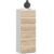 Comoda cu 6 sertare, PAL laminat 16 mm, 40x35x109 cm, alb si stejar sonoma
