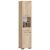 Dulap baie tip coloana cu 2 usi, 1 sertar si rafturi interioare, PAL laminat, 30x30x140 cm, stejar sonoma